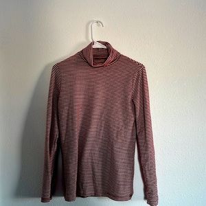 Red striped turtleneck